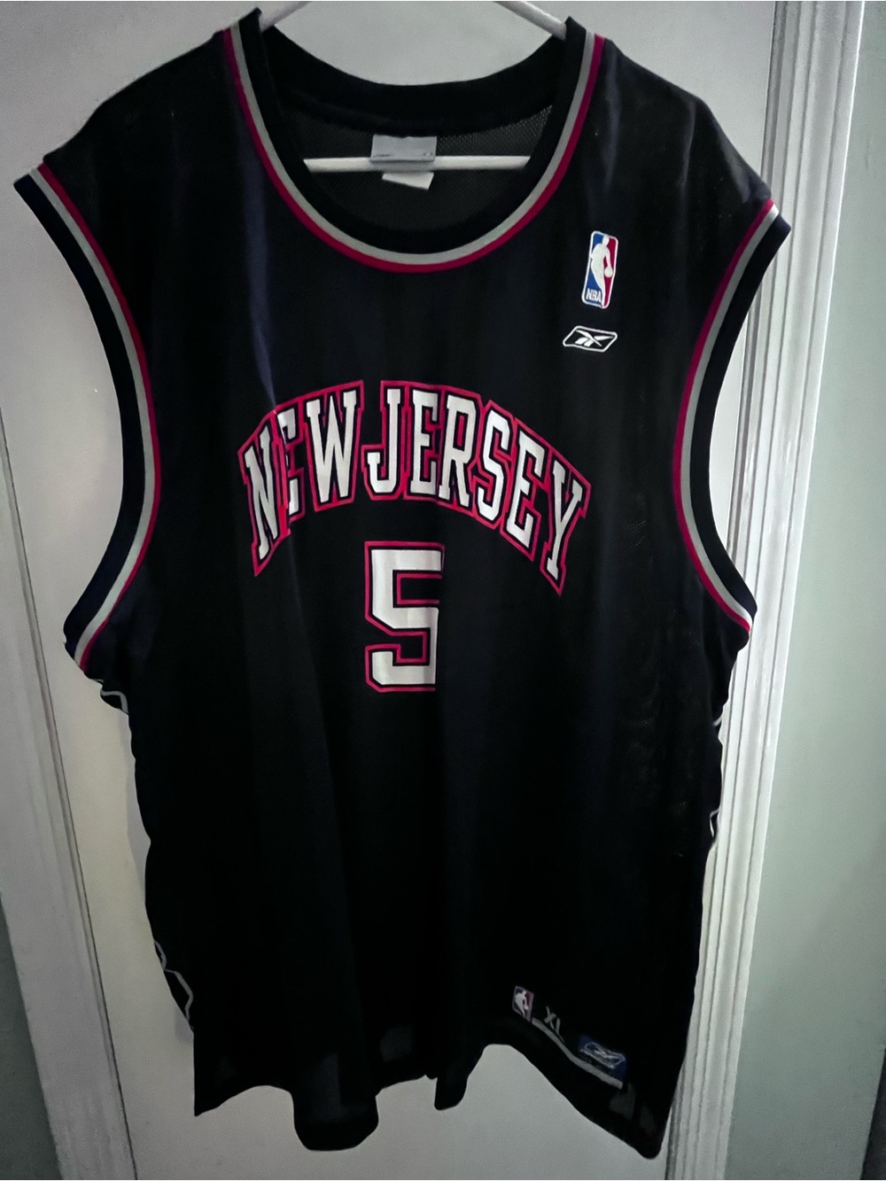 Reebok NBA Jason Kidd New Jersey Nets #5 Black Basketball Jersey